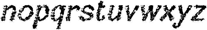 Cavella Stamp Italic otf (400) Font LOWERCASE