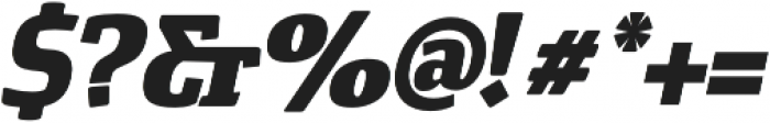 Cavole Slab Black Italic otf (900) Font OTHER CHARS