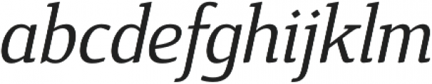 Cavole Slab Medium Italic otf (500) Font LOWERCASE
