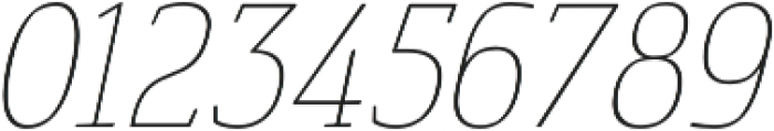 Cavole Slab Thin Italic otf (100) Font OTHER CHARS