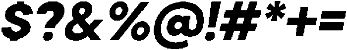 Cavren Sans Extra Bold Slanted otf (700) Font OTHER CHARS