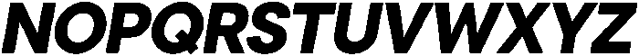 Cavren Sans Extra Bold Slanted otf (700) Font UPPERCASE