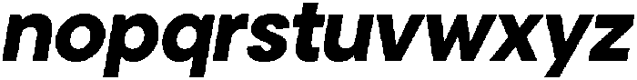 Cavren Sans Extra Bold Slanted otf (700) Font LOWERCASE