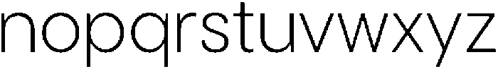 Cavren Sans Extra Light otf (200) Font LOWERCASE