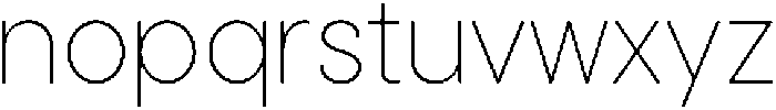 Cavren Sans Variable Thin ttf (100) Font LOWERCASE