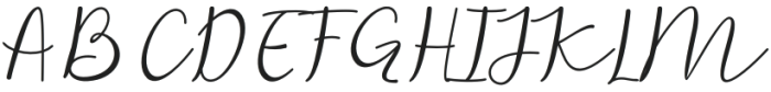 Caylia Sript Regular otf (400) Font UPPERCASE