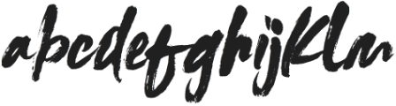 CayliathBrush-Regular otf (400) Font LOWERCASE