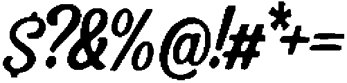 Cayu ttf (400) Font OTHER CHARS