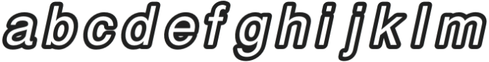 carbono Italic otf (400) Font LOWERCASE