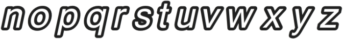 carbono Italic otf (400) Font LOWERCASE