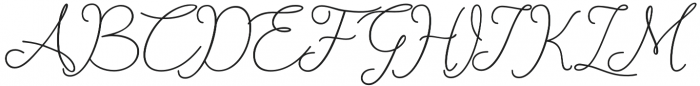 catherine Regular otf (400) Font UPPERCASE