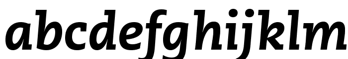 CaeciliaLTStd-HeavyItalic Font LOWERCASE