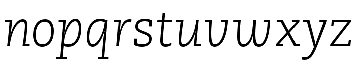 CaeciliaLTStd-LightItalic Font LOWERCASE