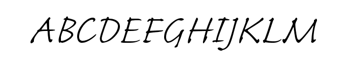 CaflischScriptPro-Light Font UPPERCASE