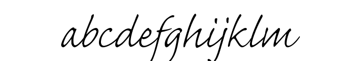 CaflischScriptPro-Light Font LOWERCASE