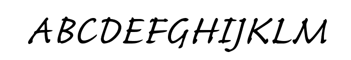 CaflischScriptPro-Regular Font UPPERCASE