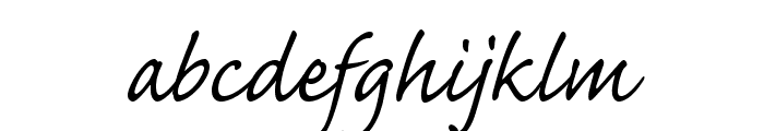 CaflischScriptPro-Regular Font LOWERCASE