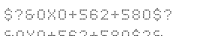 Caliper Regular Cubed Font OTHER CHARS