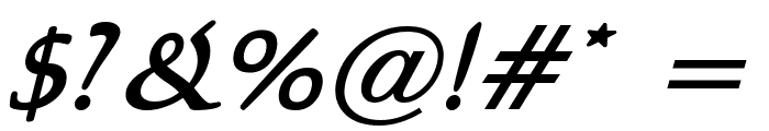 Calli 109 BoldItalic Font OTHER CHARS