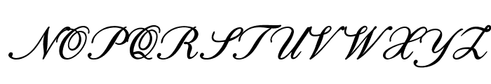 Calligri-BoldItalic Font UPPERCASE