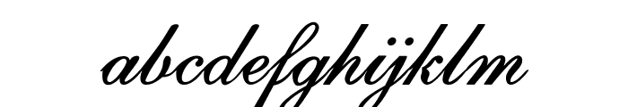 Calligri-BoldItalic Font LOWERCASE