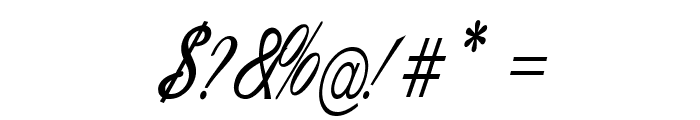 Calligri-CondensedBoldItalic Font OTHER CHARS