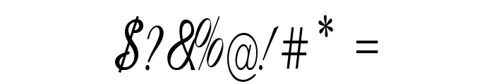 Calligri-CondensedRegular Font OTHER CHARS
