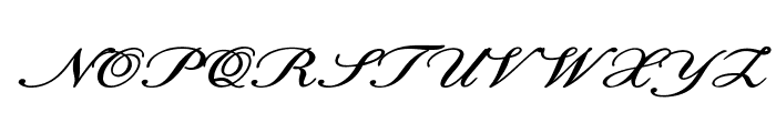Calligri-ExpandedBoldItalic Font UPPERCASE