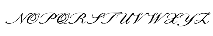 Calligri-ExpandedItalic Font UPPERCASE