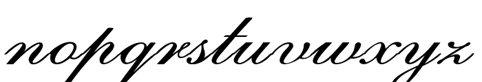 Calligri-ExpandedItalic Font LOWERCASE
