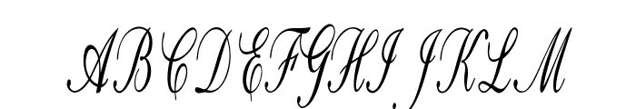 Calligri-ExtracondensedItalic Font UPPERCASE