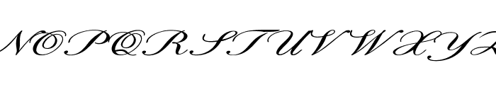 Calligri-ExtraexpandedItalic Font UPPERCASE