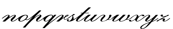 Calligri-ExtraexpandedItalic Font LOWERCASE