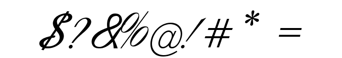 Calligri-Italic Font OTHER CHARS
