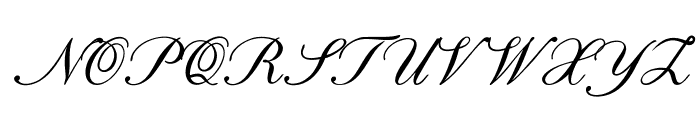 Calligri-Italic Font UPPERCASE