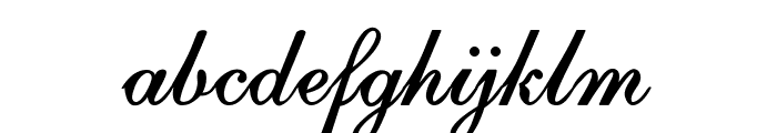 CalligriBold Font LOWERCASE