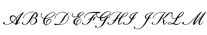 CalligriItalic Font UPPERCASE