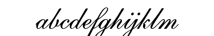 CalligriItalic Font LOWERCASE