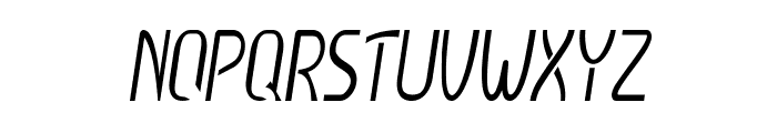 Callum-CondensedItalic Font UPPERCASE