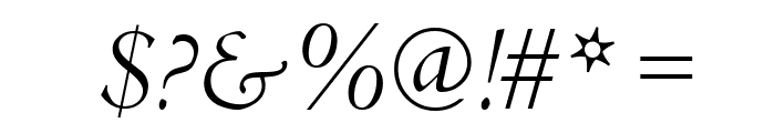 Cambridge-Italic Font OTHER CHARS