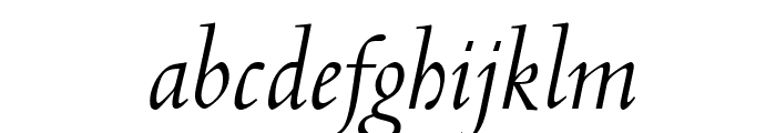Cambridge-Italic Font LOWERCASE