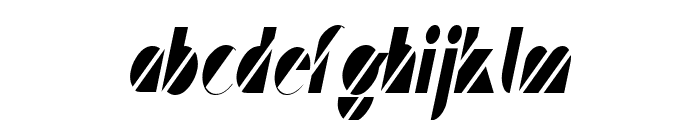 Cane Condensed Italic Font LOWERCASE