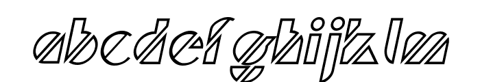 Cane Hollow Italic Font LOWERCASE