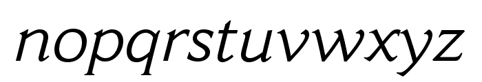 CantoriaMTStd-Italic Font LOWERCASE