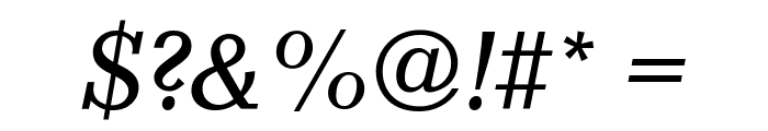 Canyon-Italic Font OTHER CHARS
