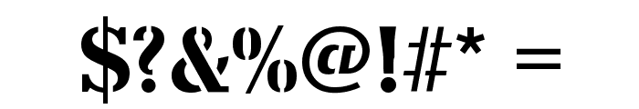 Canyon-Stencil-Medium-Regular Font OTHER CHARS