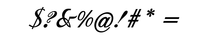 Capira-BoldItalic Font OTHER CHARS