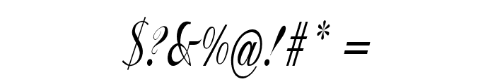 Capira-CondensedItalic Font OTHER CHARS