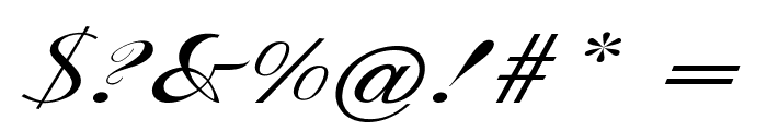 Capira-ExpandedItalic Font OTHER CHARS