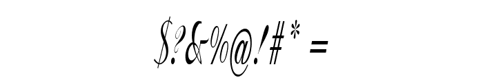 Capira-ExtracondensedItalic Font OTHER CHARS